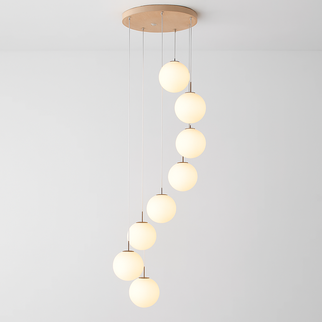 lustre duplex moderne pour éclairage de luxe intérieur - vue 8 sur 20