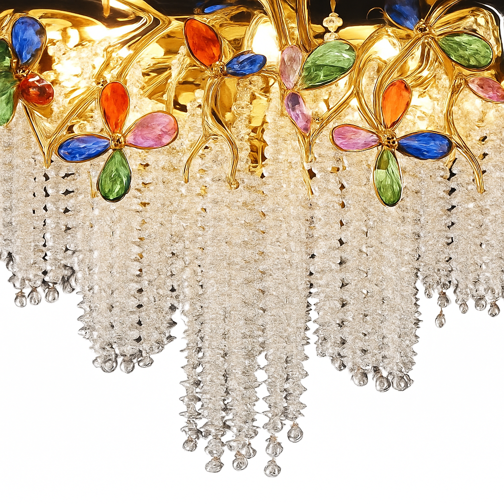 lustre en cristal de luxe pour décoration intérieure élégante - vue 6 sur 9
