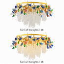 lustre en cristal de luxe pour décoration intérieure élégante