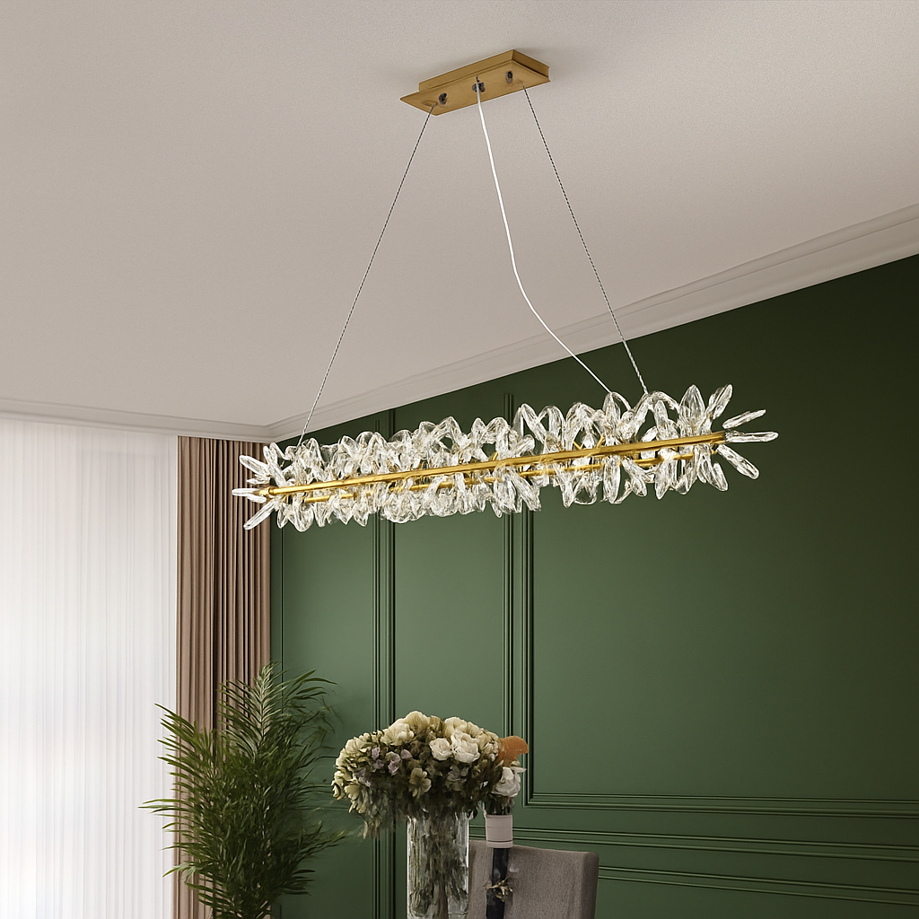 lustre en cristal moderne design créatif lumineux pour intérieur élégant - vue 5 sur 13