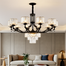 lustre en cristal moderne pour éclairage intérieur élégant
