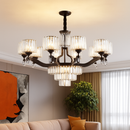 lustre en cristal moderne pour éclairage intérieur élégant