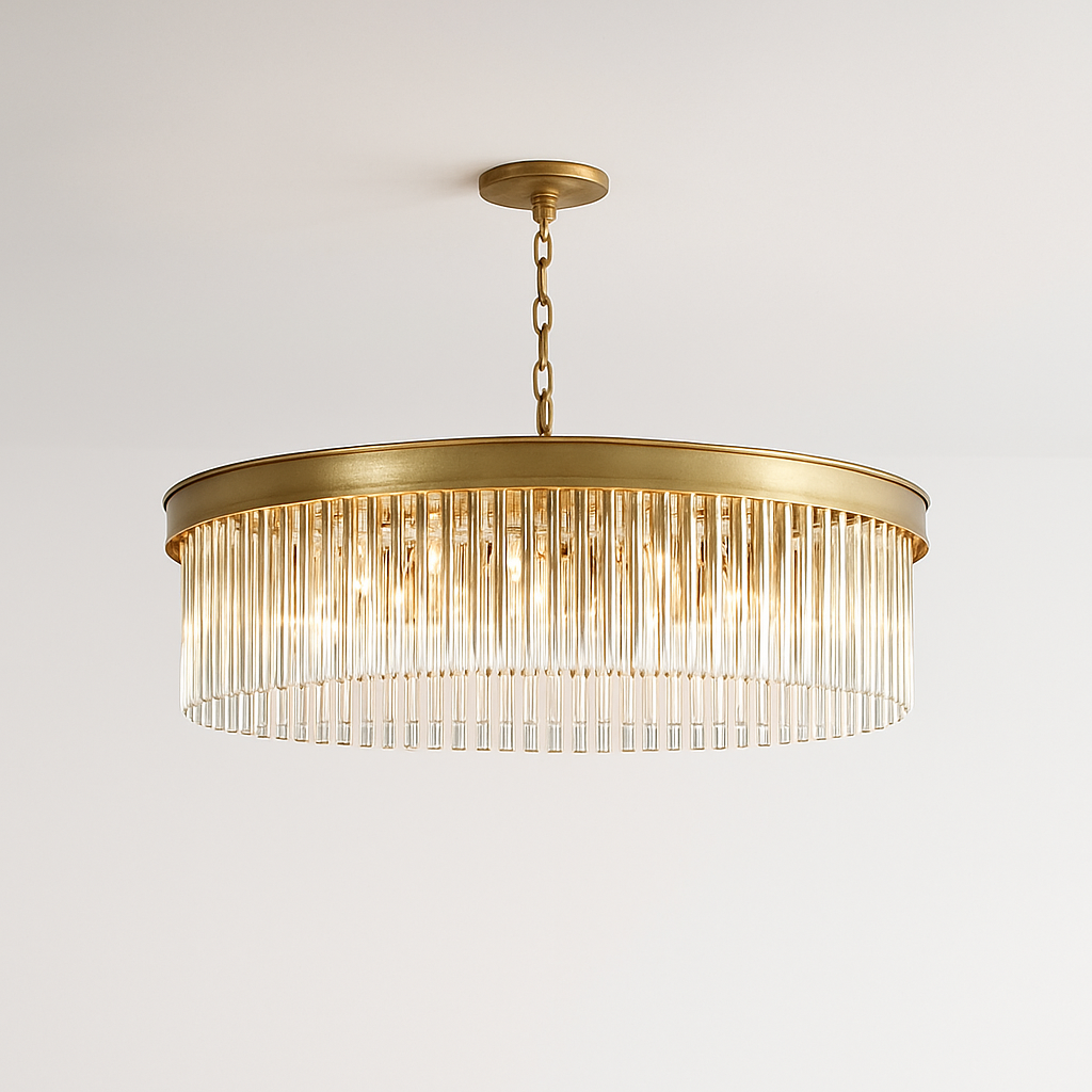 lustre en cristal moderne pour décoration contemporaine de luxe - vue 3 sur 10