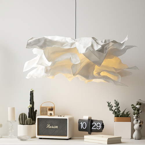 lustre en papier nuage pour décoration intérieure moderne et élégante - vue 5 sur 6