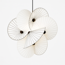 lustre 	 en tissu design éclairage maison fil réglable