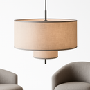 lustre en tissu fait main style rétro pour divers espaces