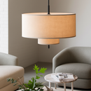 lustre en tissu fait main style rétro pour divers espaces