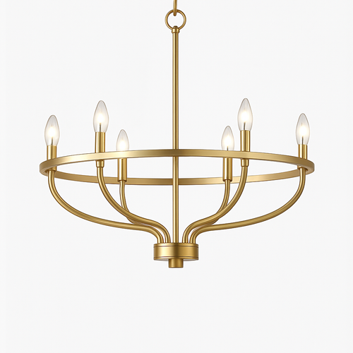 lustre industriel rétro en fer à 6 têtes pour décoration intérieure