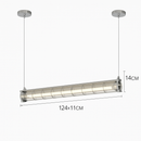 lustre industriel rétro en métal avec lumière led