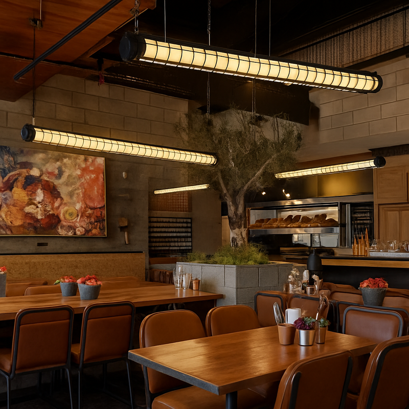 lustre industriel rétro en métal avec lumière led