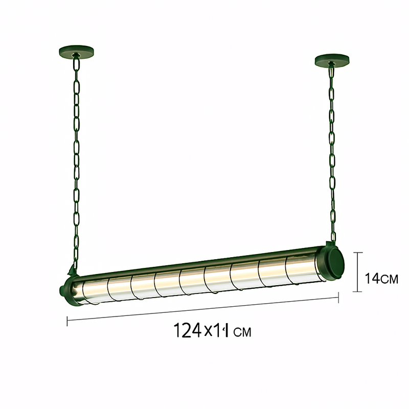lustre industriel rétro en métal avec lumière led