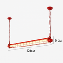 lustre industriel rétro en métal avec lumière led