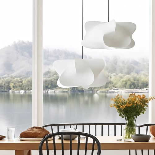 lustre japonais wabi sabi pour décoration intérieure élégante - vue 5 sur 7