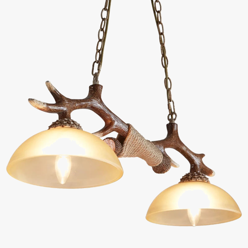 lustre led antique en résine nordique pour restaurant et bar