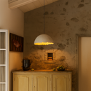 lustre led créatif demi-mois designer italien éclairage intérieur