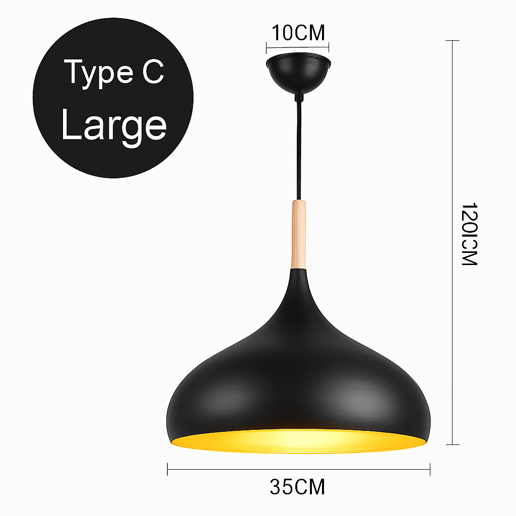 lustre led créatif style industriel rétro pour restaurant - vue 12 sur 23