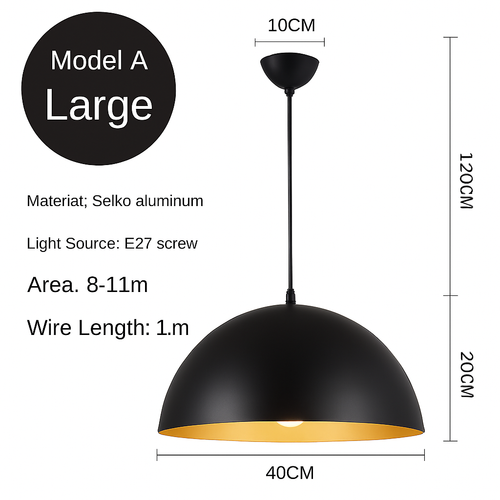 lustre led créatif style industriel rétro pour restaurant - vue 15 sur 23