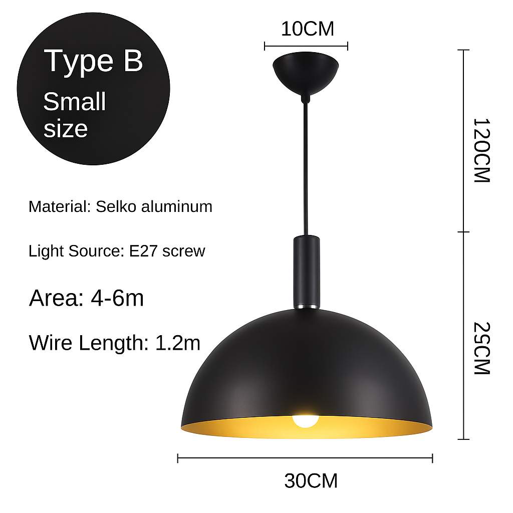 lustre led créatif style industriel rétro pour restaurant - vue 15 sur 23