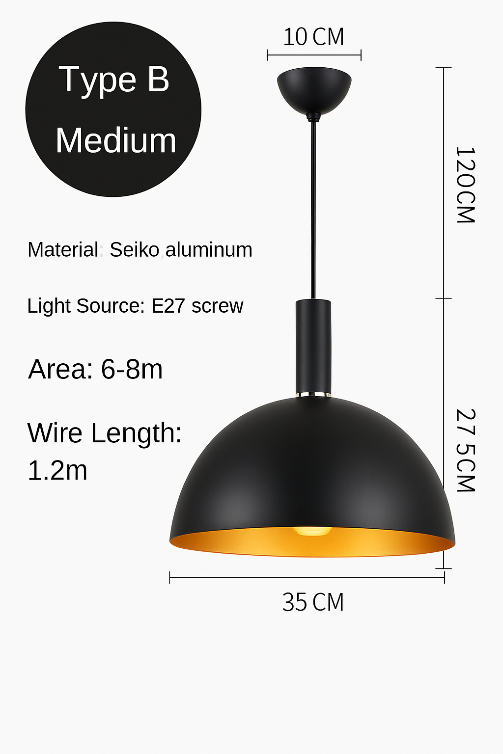 lustre led créatif style industriel rétro pour restaurant - vue 16 sur 23