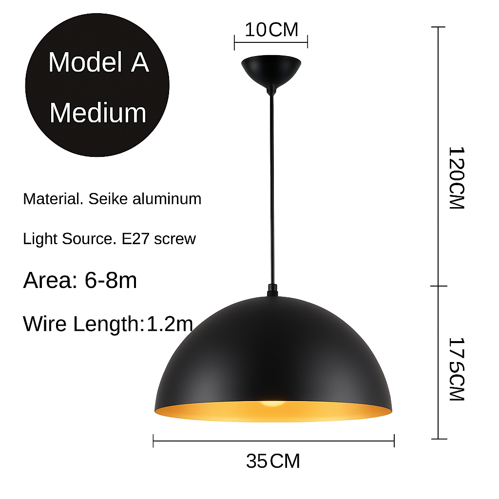 lustre led créatif style industriel rétro pour restaurant - vue 19 sur 23