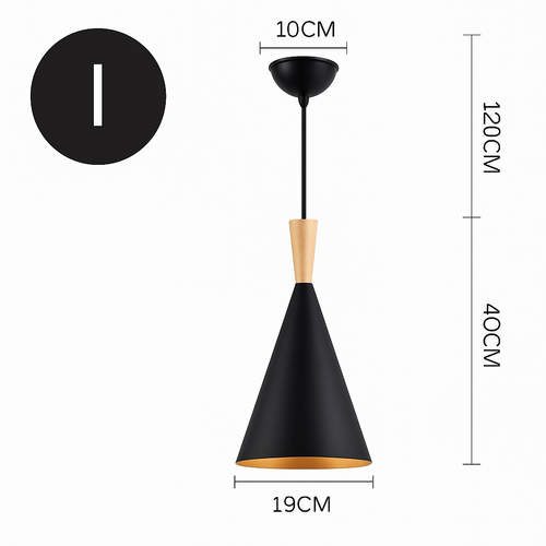 lustre led créatif style industriel rétro pour restaurant - vue 22 sur 23
