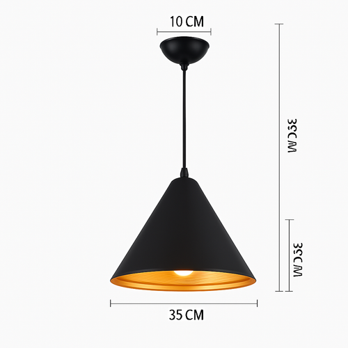 lustre led créatif style industriel rétro pour restaurant - vue 24 sur 23