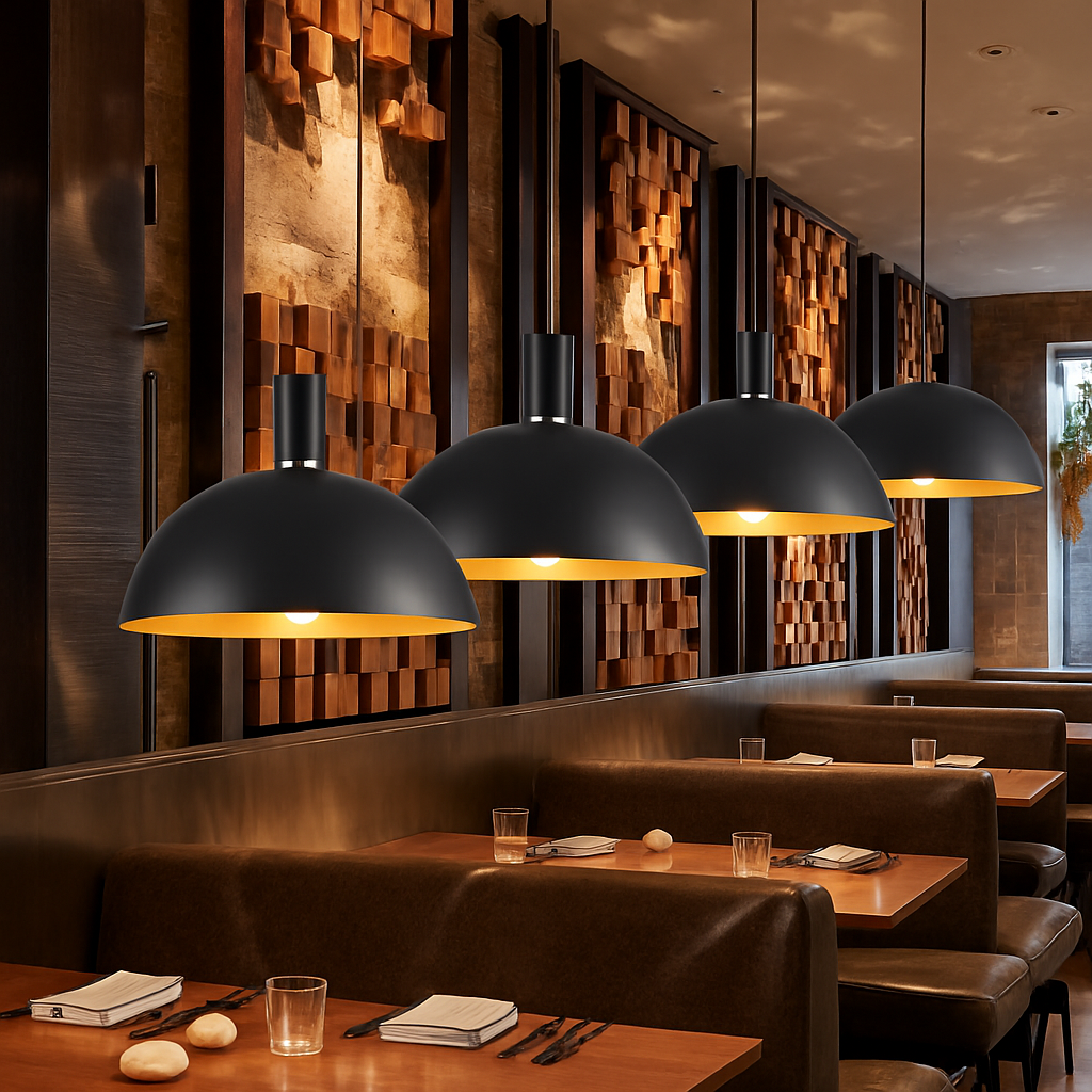 lustre led créatif style industriel rétro pour restaurant - vue 5 sur 23