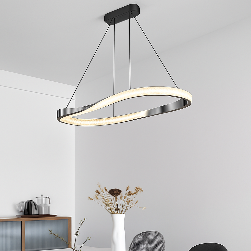 Lustre led cristal design moderne - vue 5 sur 7