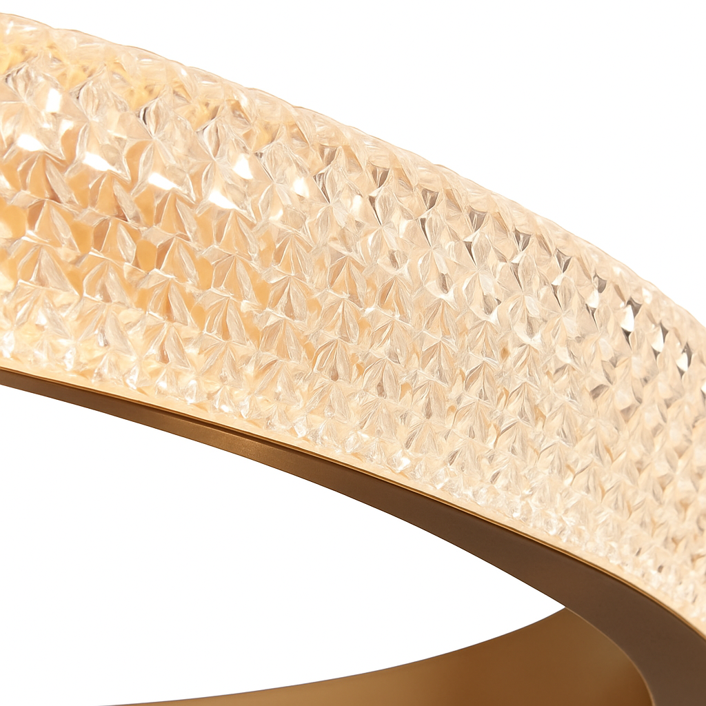 Lustre led cristal design moderne - vue 7 sur 7