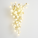 lustre led de luxe moderne en céramique motif ginkgo art villa