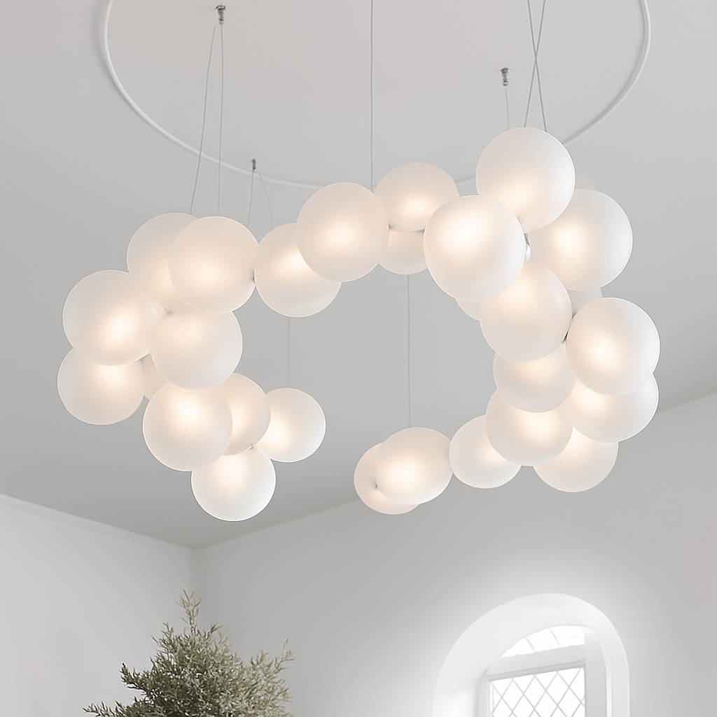 Lustre LED design moderne pour décoration intérieure - vue 6 sur 10