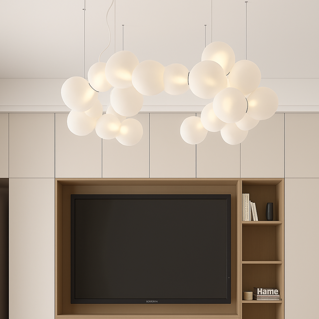 Lustre LED design moderne pour décoration intérieure - vue 7 sur 10