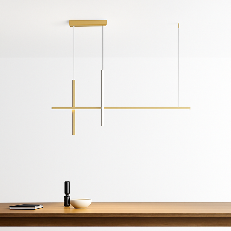 Lustre Led minimaliste moderne dimmable noir pour Table salle à manger cuisine Bar Suspension éclairage Suspension Design Lustre