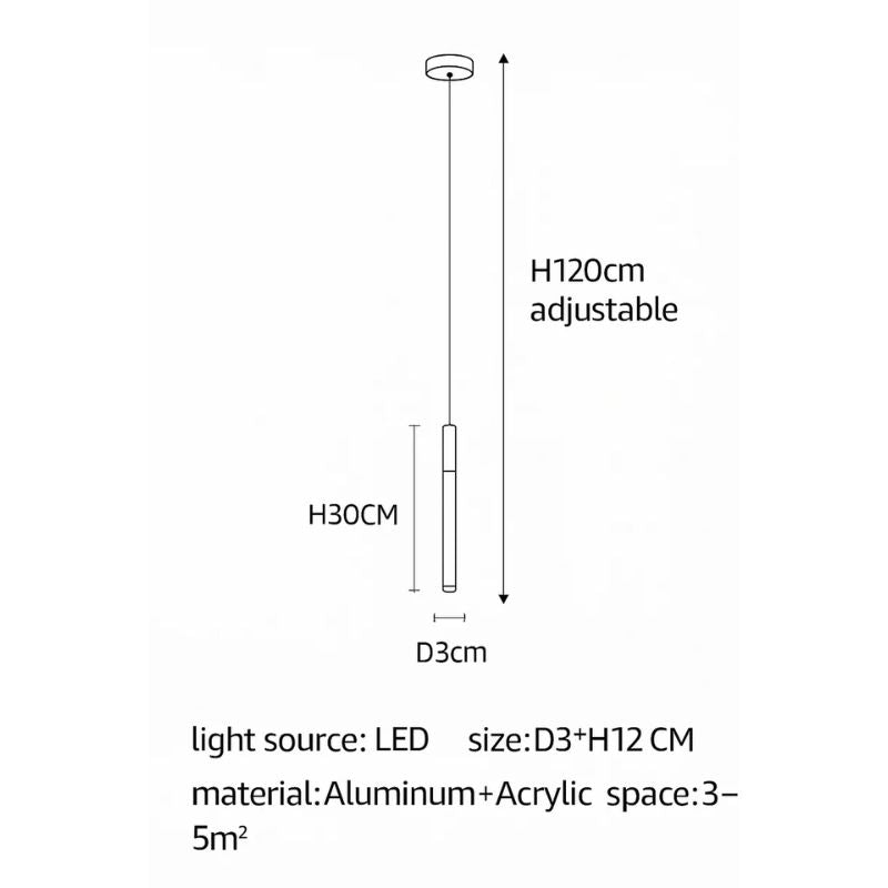 lustre led minimaliste moderne pour villa restaurant escalier