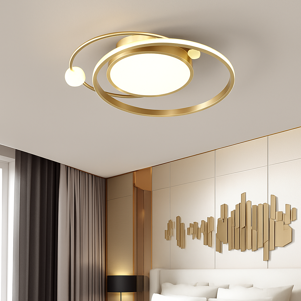 Lustre Led moderne plafonniers simples chambre chevet cuisine plafonnier étude éclairage intérieur à intensité variable - vue 4 sur 13