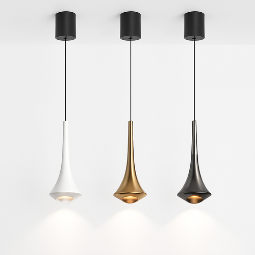 lustre led nordique anti-éblouissant en aluminium à intensité variable - vue 2 sur 8