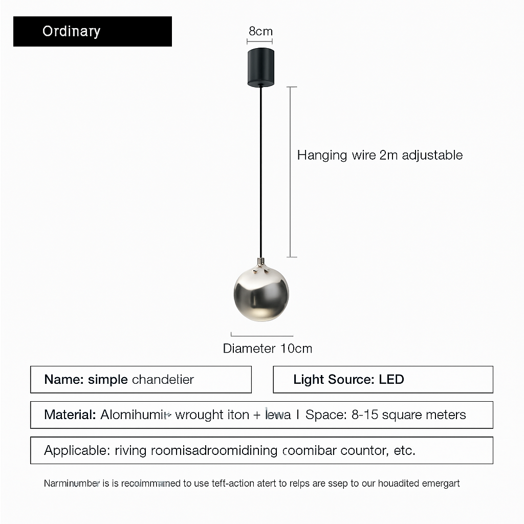 lustre à led pour une décoration moderne et élégante - vue 11 sur 11