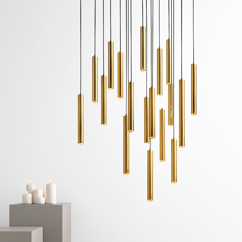 Lustre led suspendu design moderne pour villa loft hôtel