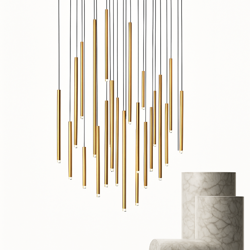 Lustre led suspendu design moderne pour villa loft hôtel