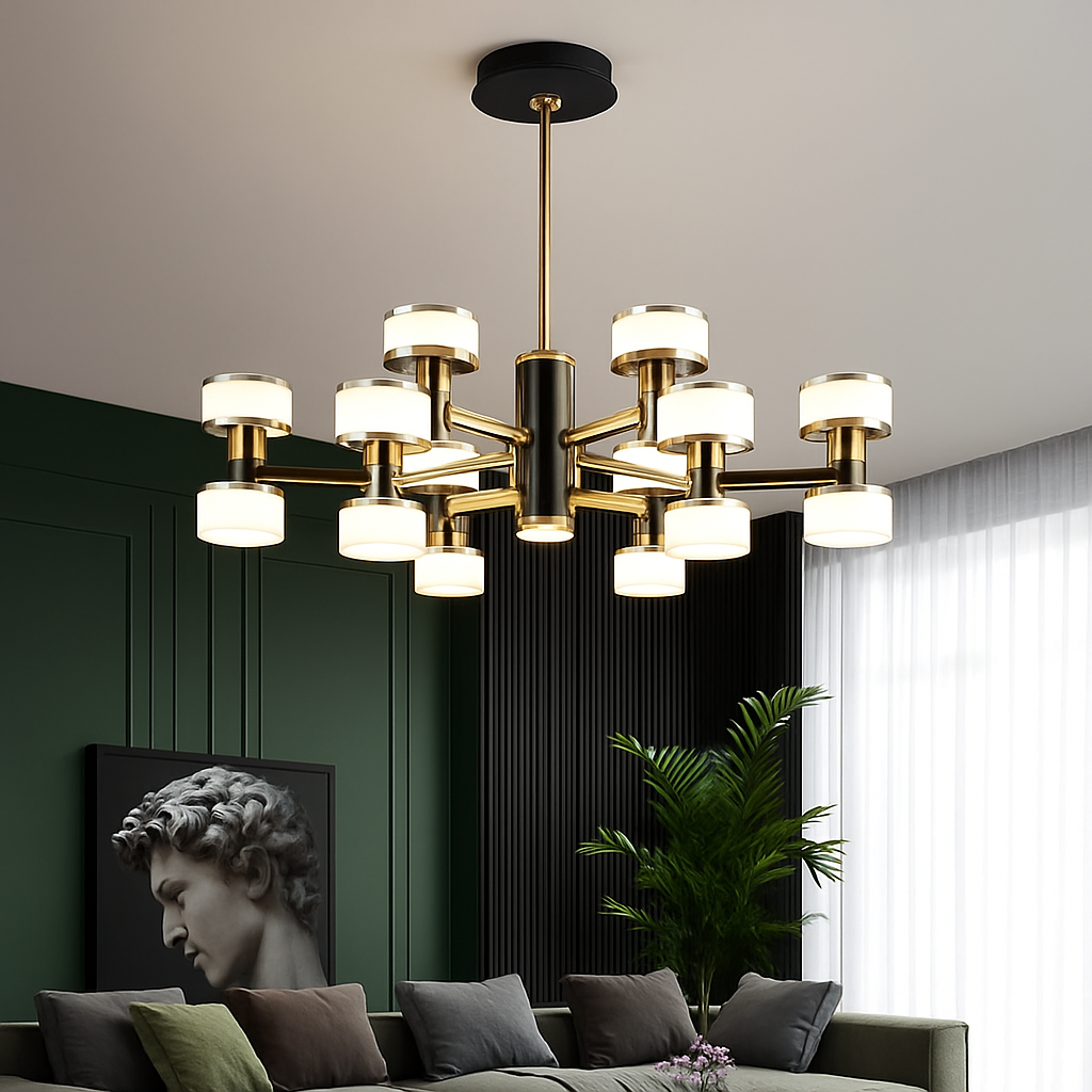 lustre moderne haut de gamme avec télécommande et gradation - vue 3 sur 11