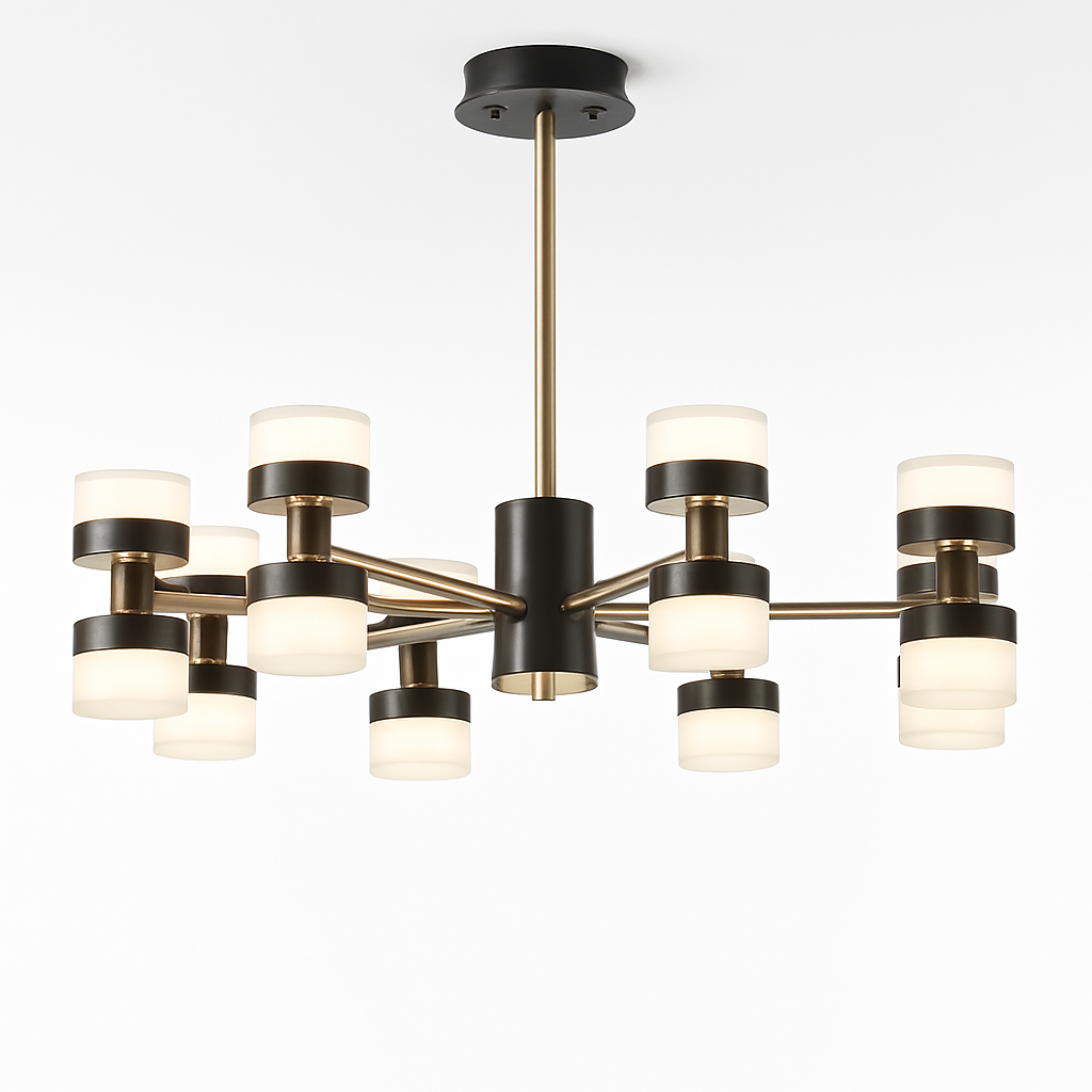lustre moderne haut de gamme avec télécommande et gradation - vue 2 sur 11
