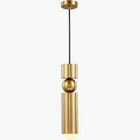 Suspension moderne nordique en métal avec lumière led suspendue
