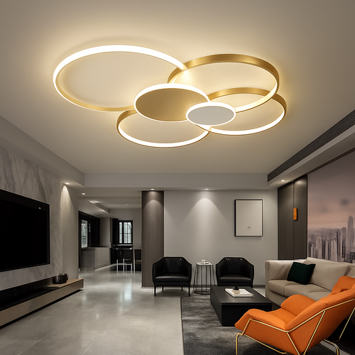 lustre moderne pour éclairage intérieur design élégant et luxueux - vue 5 sur 14