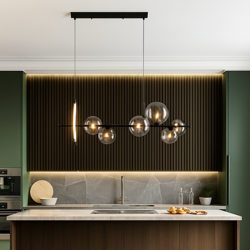 lustre mondern à bulles pour éclairage d'intérieur décoratif