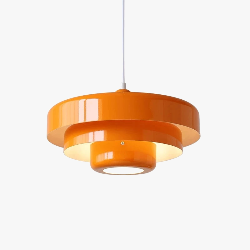Lustre multicolore danois médiéval rétro Orange Bauhaus décoration lumières Restaurant étude café Table basse Bar suspension