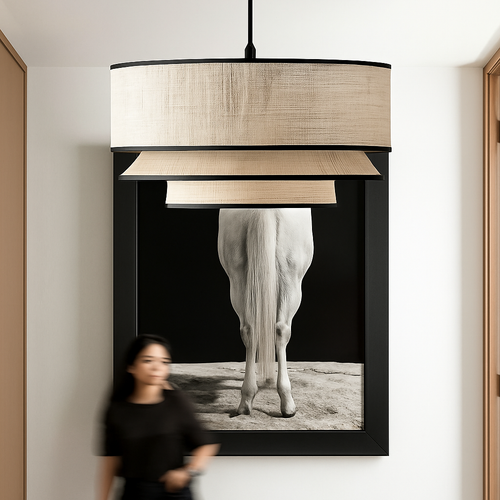 lustre nordique en tissu pour décoration intérieure moderne