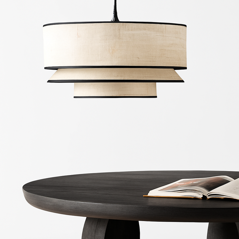 lustre nordique en tissu pour décoration intérieure moderne