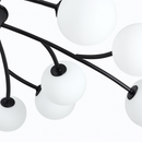 lustre nordique led boule de verre décoratif pour maison