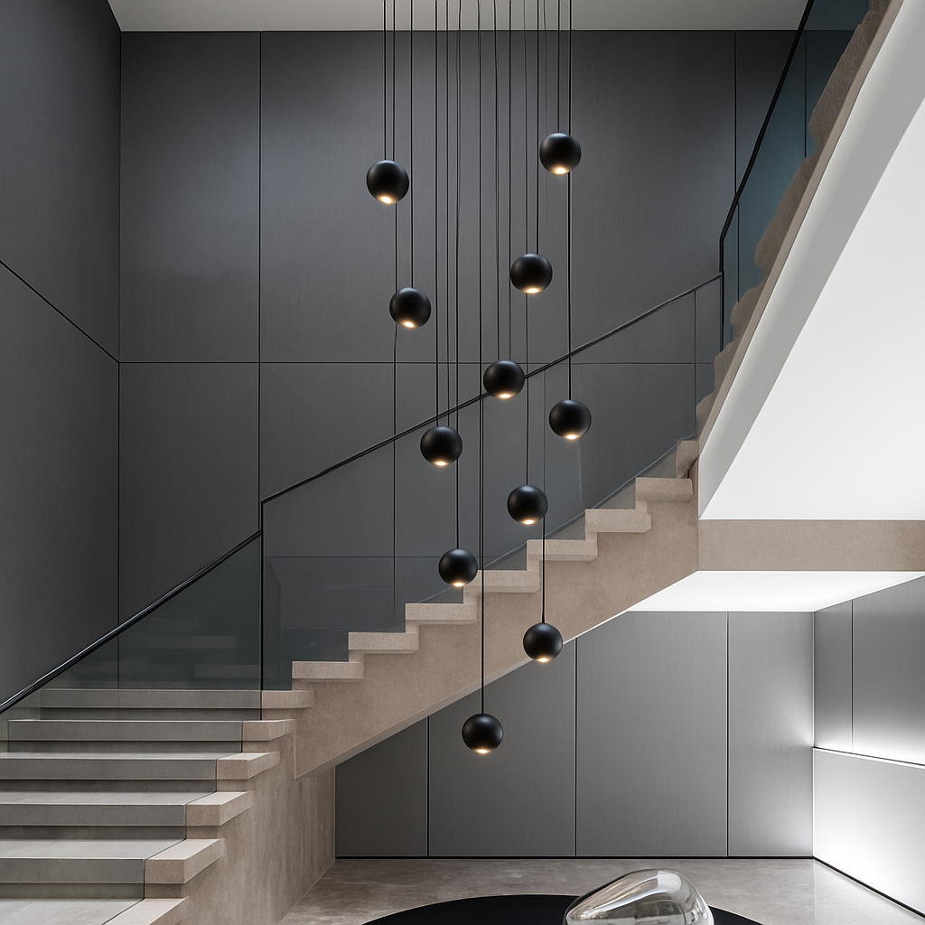 lustre orb design circulaire décoratif pour penthouse - vue 7 sur 18