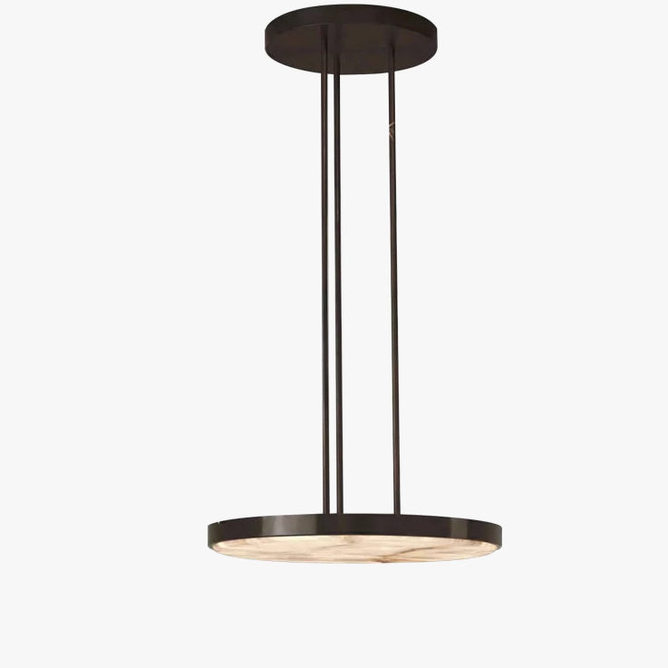 Lustre rétro en marbre noir